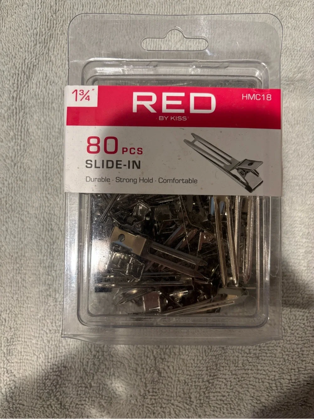 Silver Slide-In Hair Clips